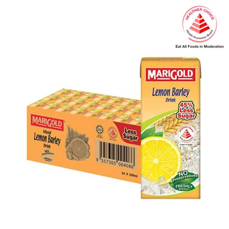 Marigold Asian Drinks Ls Lemon Barley Ml Case Halal Shopee Singapore