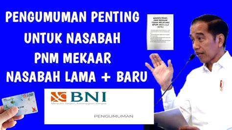 Informasi Penting Untuk Nasabah Pnm Mekaar Lama Dan Baru Tentang Bpum