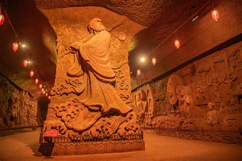 A Buddha Statue From Leshan Chengdu Sichuan China Stock Image