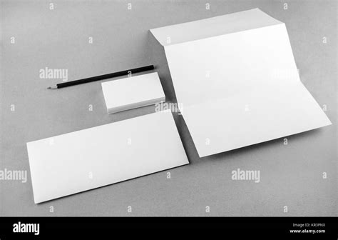 Blank Corporate Identity Template Stock Photo Alamy