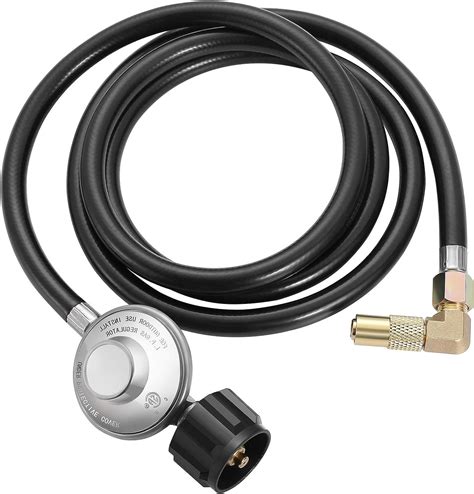 Elaeagnus 6 Feet Propane Adapter Hose With Regulator To Quick Connect For 1722