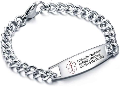 Amazon Co Uk Medic Alert Bracelet For Women