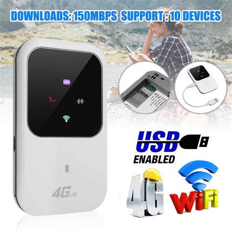 Unlocked Mobile Wifi 4G LTE Portable MiFi WiFi Router All Simcards