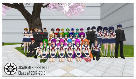 Akademi Highschool: Class of 2017-2018 Class Photo by ArtisticYunoGasai ...