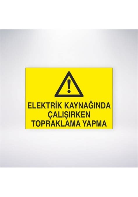 Elektrik Kayna Nda Al Rken Topraklama Yapma X Cm Yap Kanl