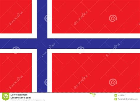 Ejemplo Del Vector De La Bandera De Noruega Indicador De Noruega