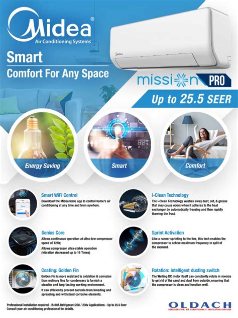 Brochure Midea Mission Pro Pdf Air Conditioning Machines