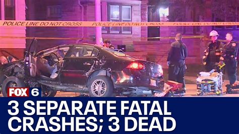 Milwaukee County Fatal Crashes 3 Dead Including Pedestrian Fox6 News Milwaukee Youtube