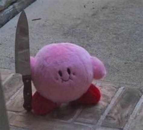 Kirby holding a fricken knife Blank Template - Imgflip