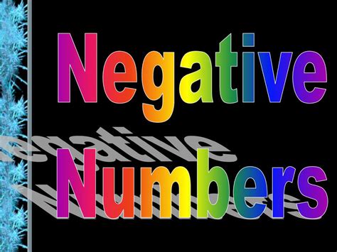 Negative Numbers Ppt Download