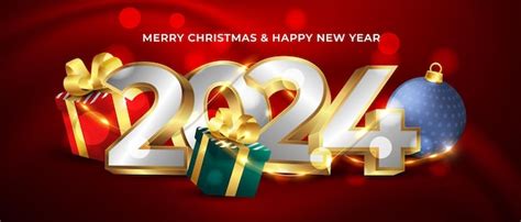 Premium Vector Merry Christmas And Happy New Year Concept Background