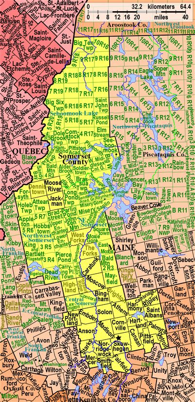 Map Of Maine Towns And Counties Hot Sex Picture