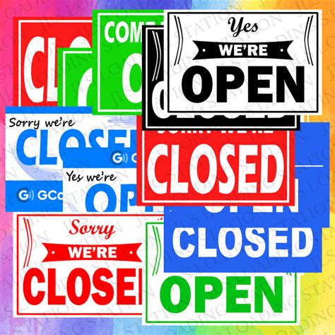 OPEN CLOSED LAMINATED PVC SIGNAGE Lazada PH