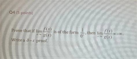 [solved] Prove That If Lim {x Rightarrow Infty} F