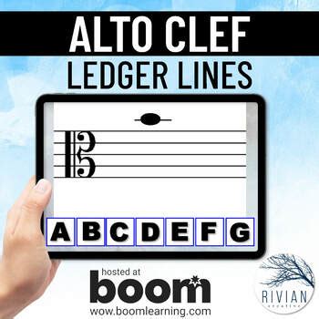 Theory Masters: Pitch Identification Alto Clef Ledger Lines Boom Cards™