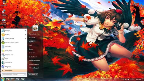 Anime-girls-40 Windows 7 theme by windowsthemes on DeviantArt