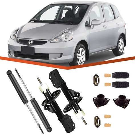 4 Amortecedor Kit Honda Fit 2003 2004 2005 2006 2007 2008 R 499 90