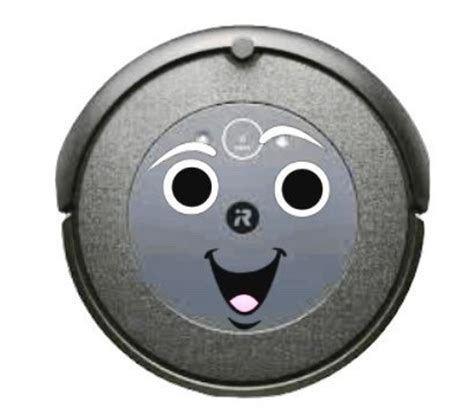 Happy Face Robot Face Decals For Your Robotic Floor Vac Etsy