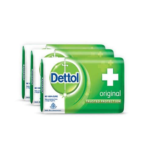 Buy Dettol Germ Protection Bathing Bar Soap Original Pack Of 3x75gm Online At Best Price Bath