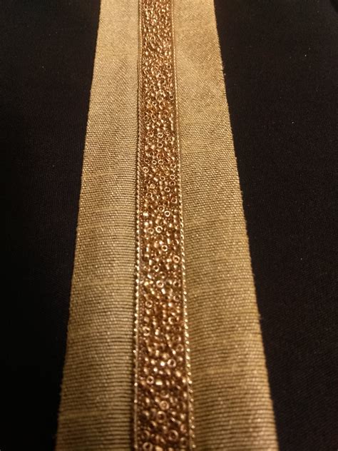 Indian Fabric Metallic Gold Beaded Ribbon Border Lace Trim For Etsy