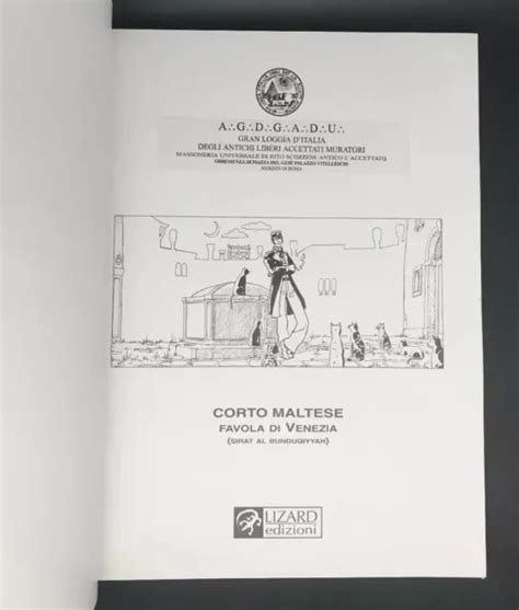 PRATT CORTO Maltese Favola Di Venezia Tl 999 Ex Italian 2002