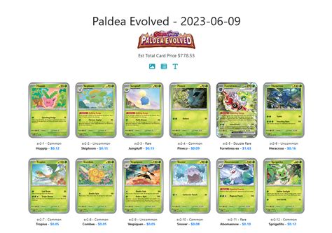 The new TCG expansion Paldea Evolved is now live on PokemonCard.io ...