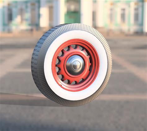 Stl File Hot Rod Artillery Wheels And Firestone Tyres 1 25 Scale・3d Printing Template To