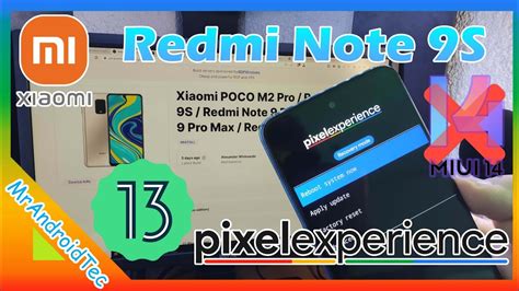 Actualiza Redmi Note 9S A Android 13 PixelExperience Olvida A MIUI Y