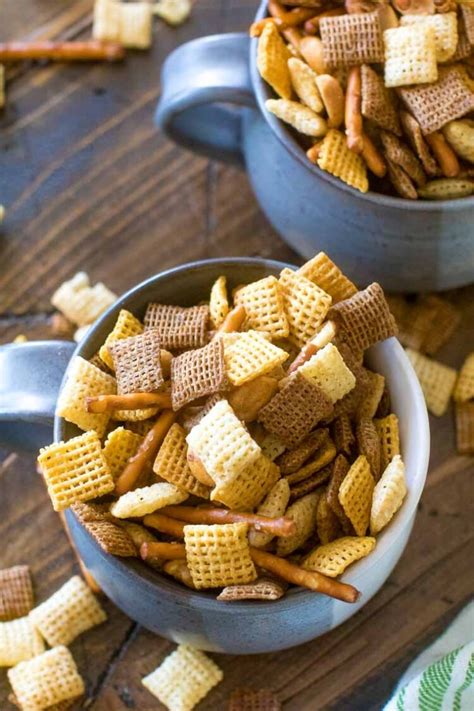 The Best Chex Mix Oven Baked Julies Eats And Treats