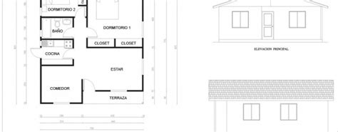 Plano De Casa B Sico Con Medidas De M Y Dormitorios