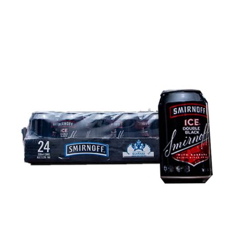 Smirnoff Ice Double Black Cl X Bottles And Glasses