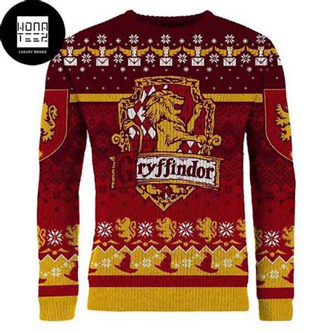 Harry Potter Gryffindor Bird And Letter 2023 Ugly Christmas Sweater