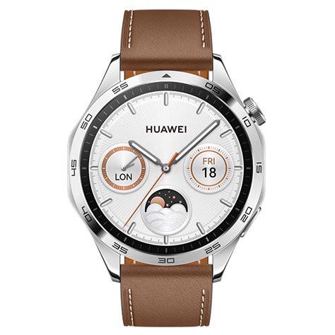 Huawei 華為 Watch Gt 4 46mm Brown Leather Strap 啡色皮錶帶智能手錶 價錢、規格及用家意見 香港