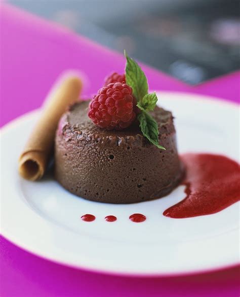 Chocolate Mousse With Raspberry Coulis Raspberry