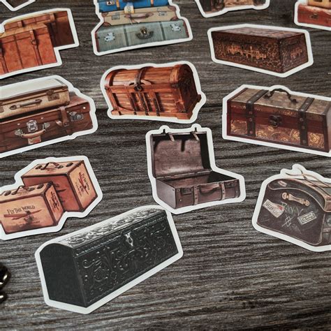 Vintage Suitcase Stickers for Scrapbook and Art Journal – ViVi Stationery