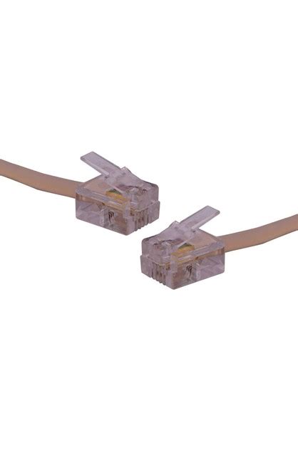 10m Rj14 Plug To Rj14 Plug Ivory Telephone Cable Bourne Superstore Online Themarket New Zealand