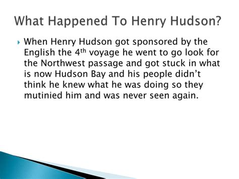 Henry Hudson Ppt