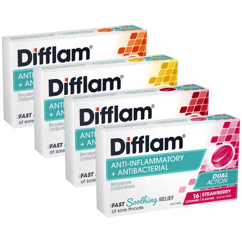 Difflam Sore Throat 16 Lozenges Discount Chemist