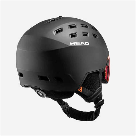 Ski Helmet With Visor Head Radar Mips Black Decathlon