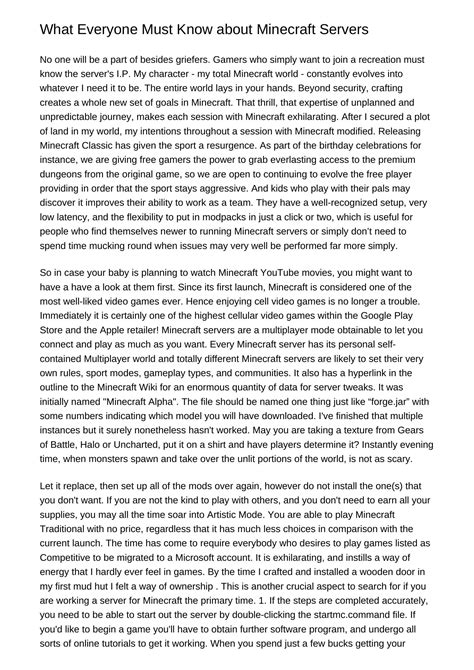 What Everybody Should Find out about Minecraft Serversndlfx.pdf.pdf