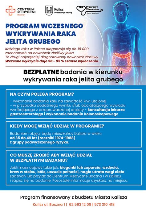 Calisia Pl Program Wczesnego Wykrywania Raka Jelita Grubego