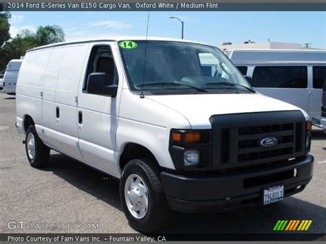 Oxford White 2014 Ford E Series Van E150 Cargo Van Medium Flint