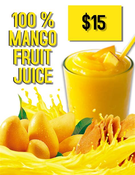 Mango Fruit Juice Flyer Template Postermywall