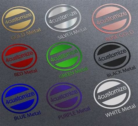 Custom 3D Metal Transfer Stickers | Make Nickel Logo Brand Stickers ...