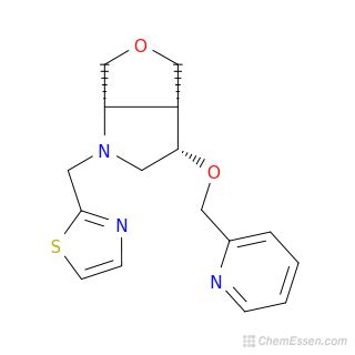 2 1 1 3 Thiazol 2 Ylmethyl Hexahydro 1H Furo 3 4 B Pyrrol 3 Yl Oxy