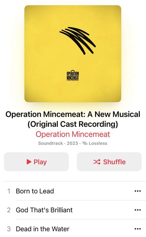 Operation Mincemeat on Twitter: "Look! Our shiny soundtrack is ...