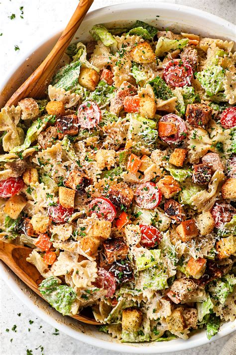 Chicken Caesar Pasta Salad Recipe Carlsbad Cravings