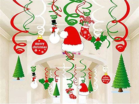 Amazon Fascola Christmas Hanging Swirl Decoration Kit Pcs