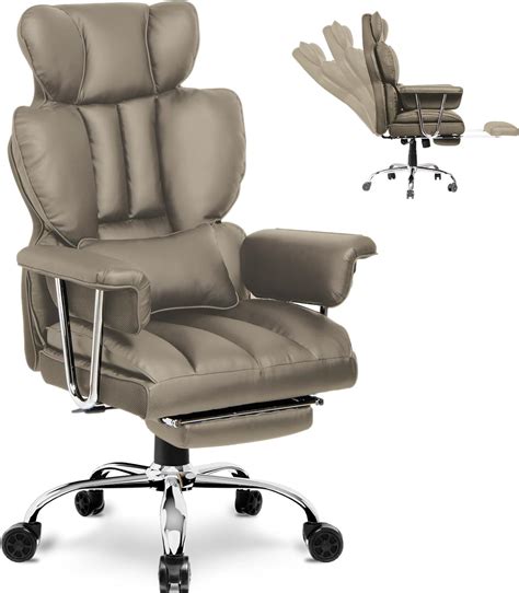 Naspaluro Executive Office Chair Desk Chair Pu Computer Recliner