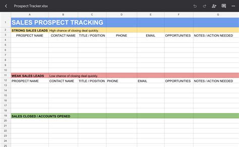 Sales Lead Tracker Prospect Tracker Etsy